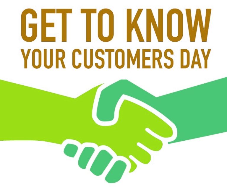 Get To Know Your Customers Day